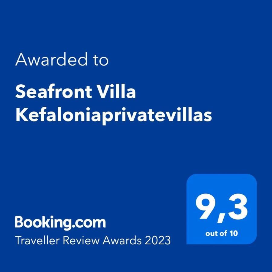 Seafront Villa Kefaloniaprivatevillas 트라페자키 외부 사진